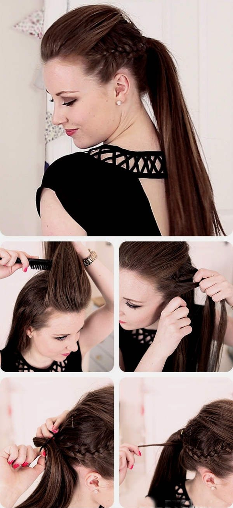 Coiffures hautes pour cheveux longs