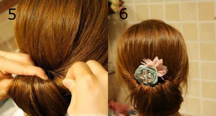 Chignon à faire soi-même pour cheveux longs
