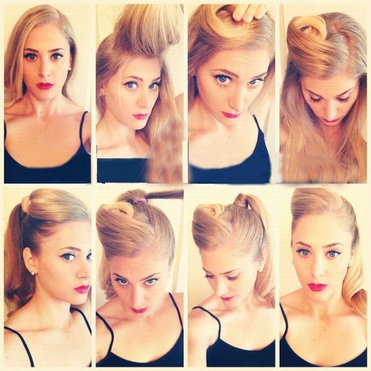 Coiffures hautes pour cheveux longs