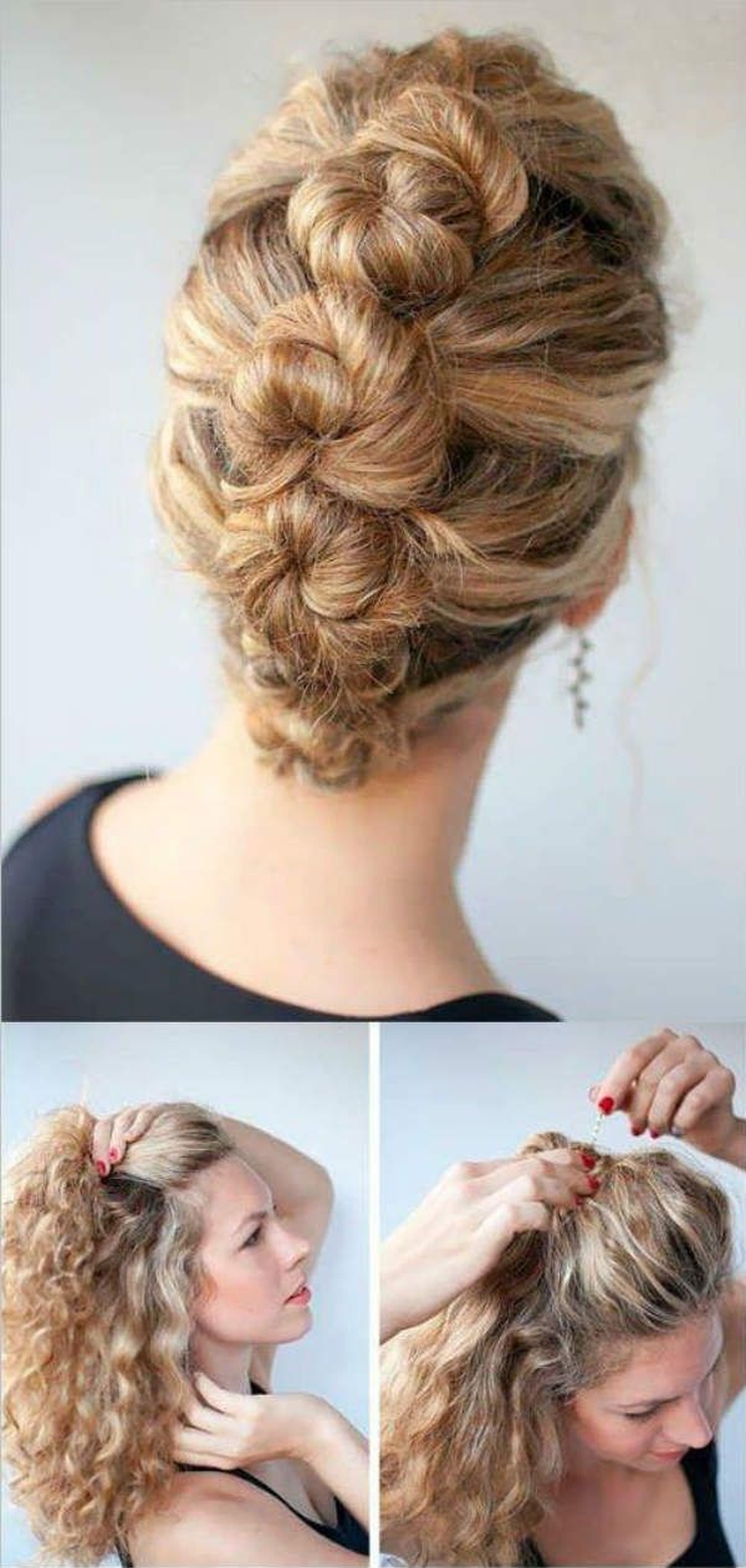 Coiffures hautes pour cheveux longs