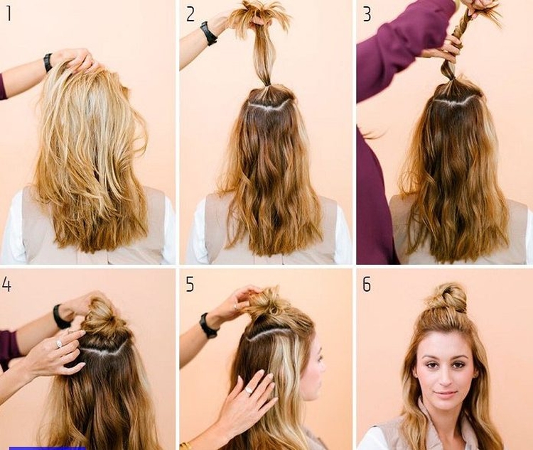 Chignon à faire soi-même pour cheveux longs