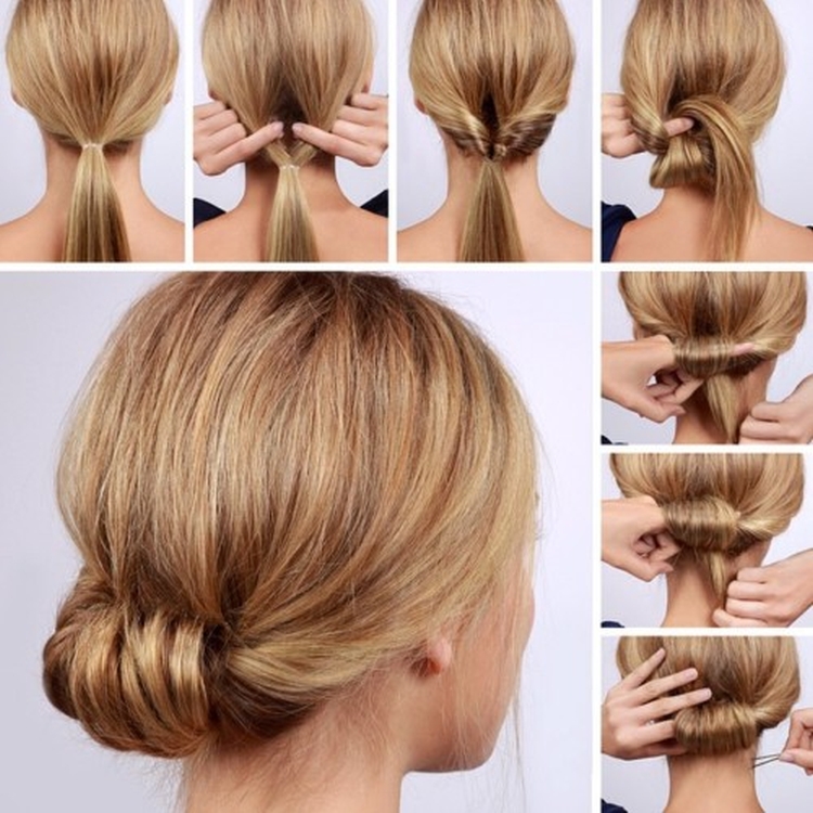 Chignon à faire soi-même pour cheveux longs