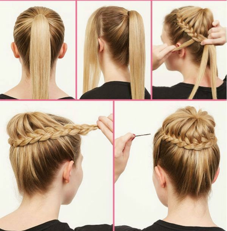 Coiffures hautes pour cheveux longs