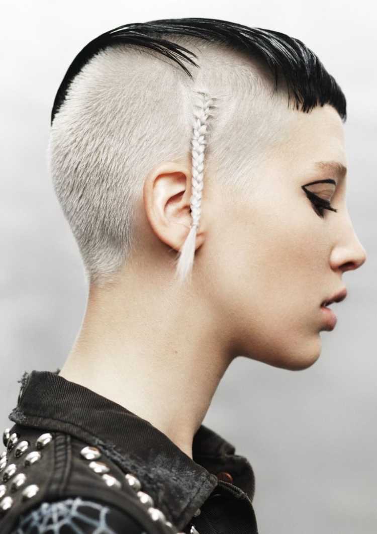 Coupes de cheveux pour femmes aux tempes rasées
