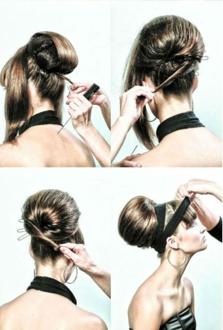 Coiffures hautes pour cheveux longs