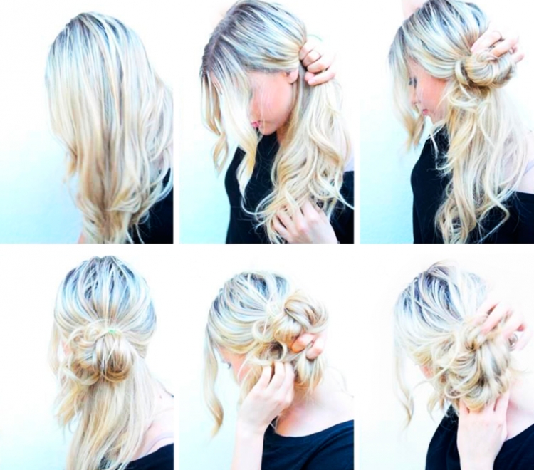 Chignon à faire soi-même pour cheveux longs