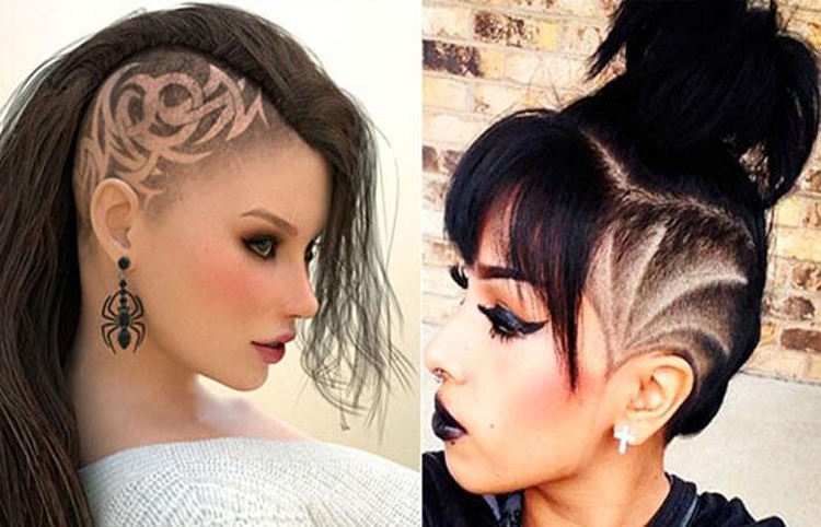 Coupes de cheveux pour femmes aux tempes rasées