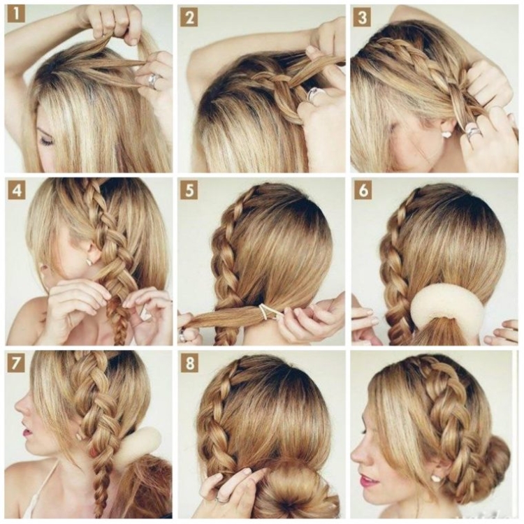 Chignon à faire soi-même pour cheveux longs