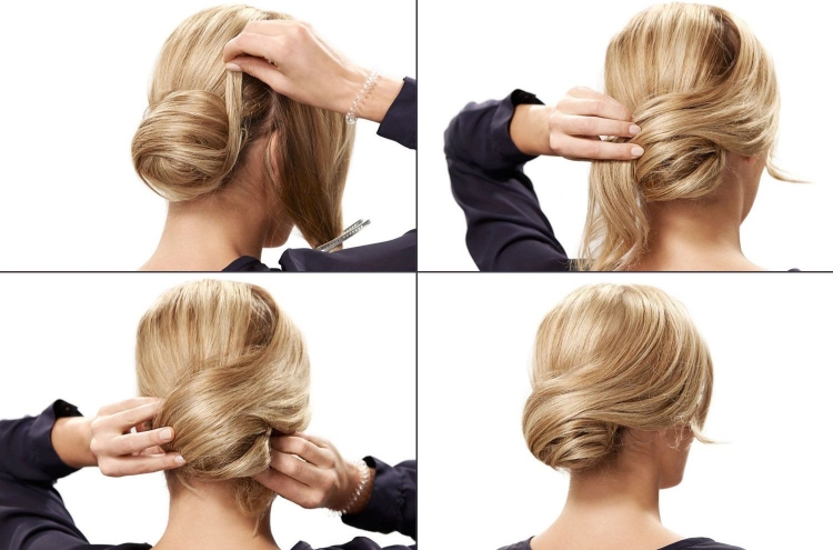 Chignon à faire soi-même pour cheveux longs