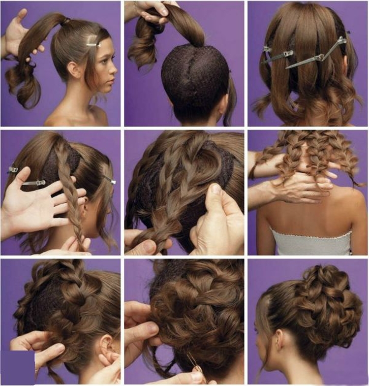 Coiffures hautes pour cheveux longs