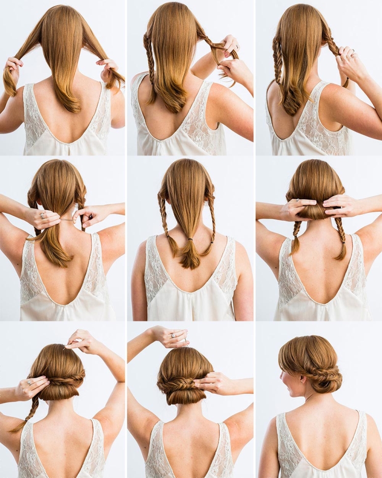 Chignon à faire soi-même pour cheveux longs