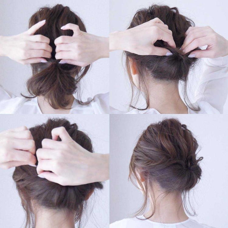 Chignon à faire soi-même pour cheveux longs