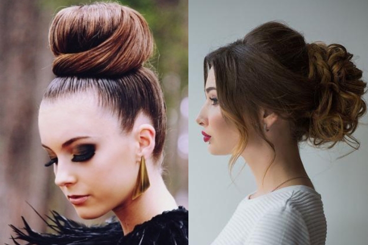 Coiffures hautes pour cheveux longs