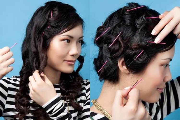 Boucles pour cheveux courts