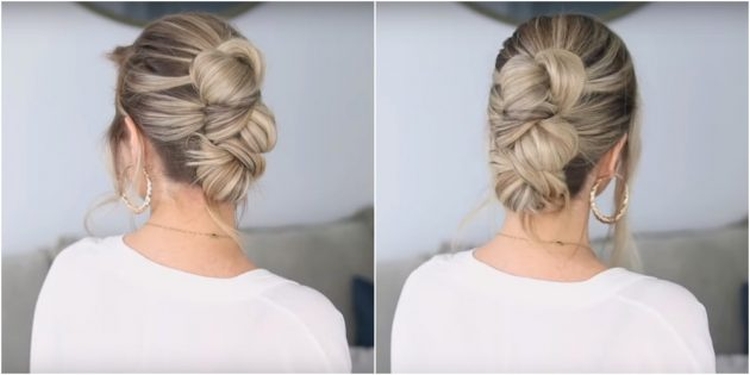Coiffures hautes pour cheveux longs
