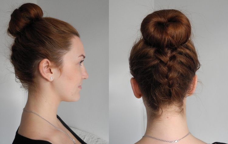 Donut coiffure étape par étape