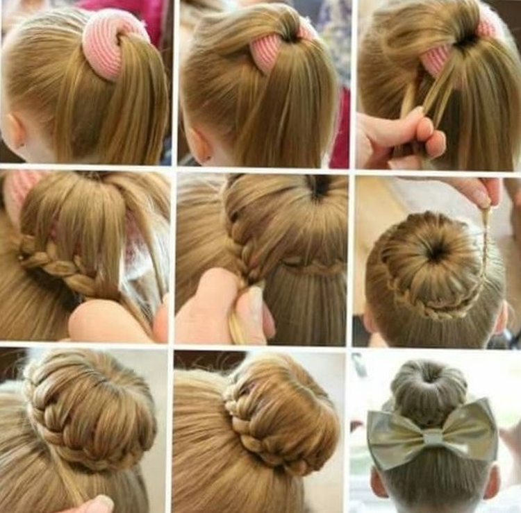 Donut coiffure étape par étape