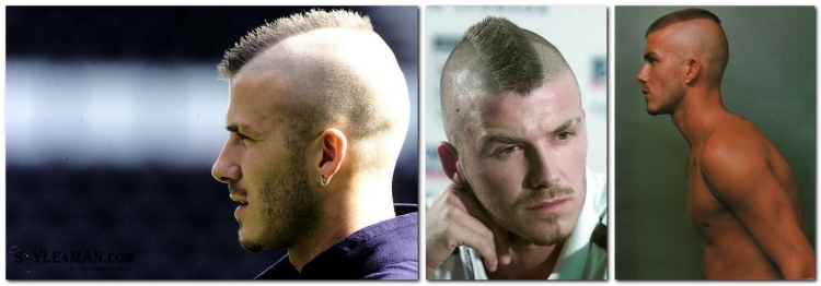 Les coiffures de Beckham : photo de coupes de cheveux