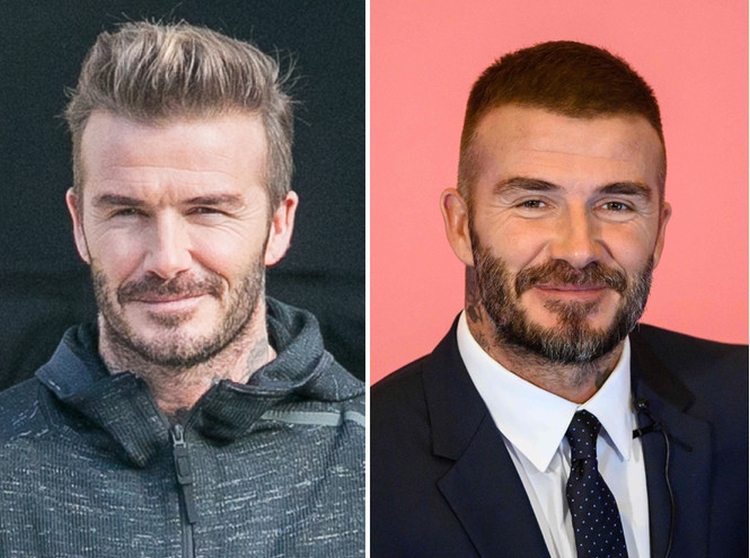 Les coiffures de Beckham : photo de coupes de cheveux