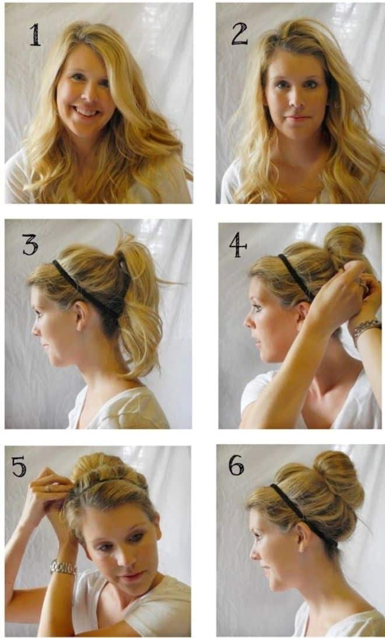 Donut coiffure étape par étape