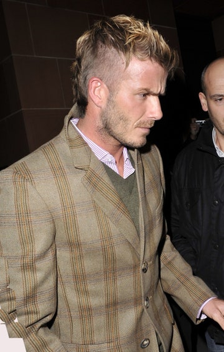 Les coiffures de Beckham : photo de coupes de cheveux