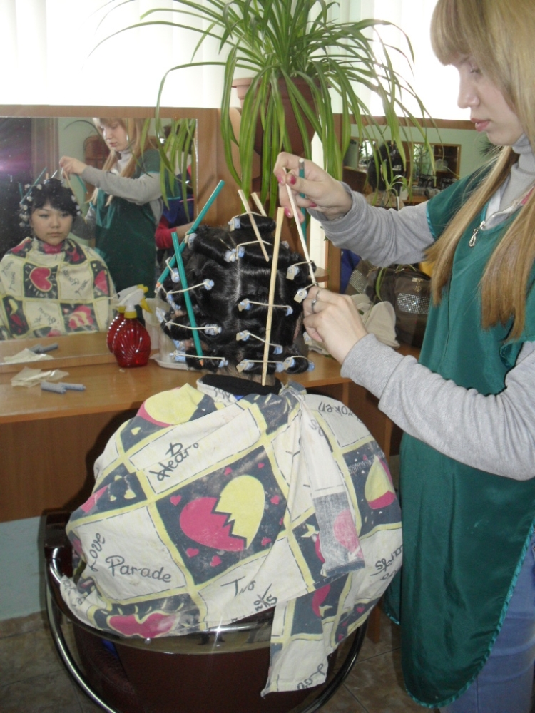 Permanente pour cheveux mi-longs