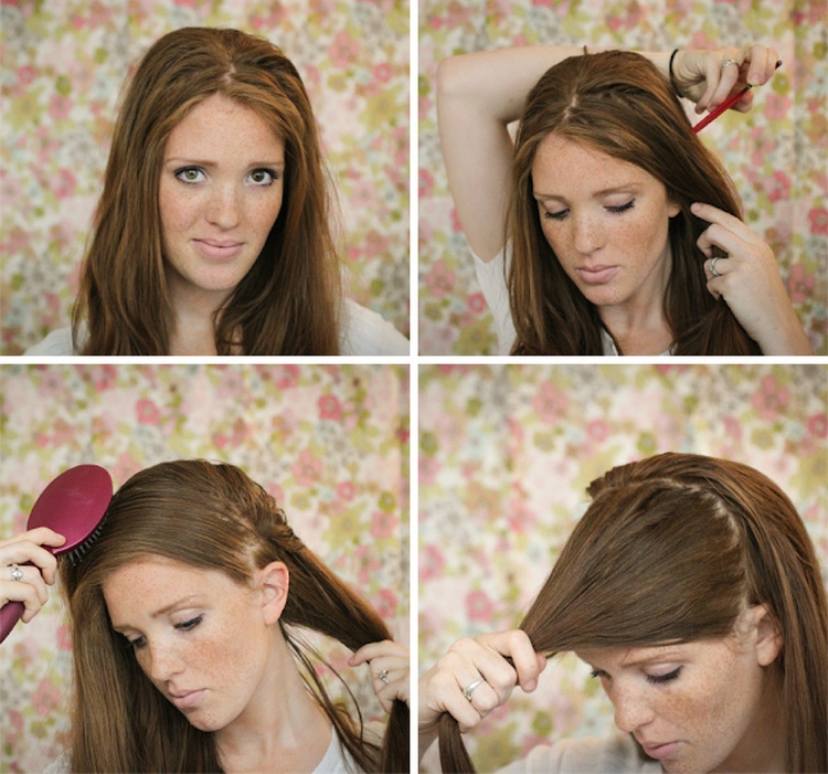 Tresse inversée comment tisser des instructions étape par étape