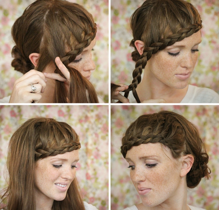 Tresse inversée comment tisser des instructions étape par étape