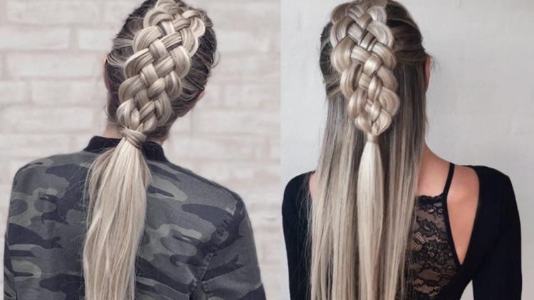 Tresse inversée comment tisser des instructions étape par étape