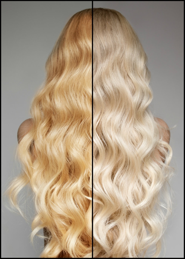 Élimine le jaunissement après coloration