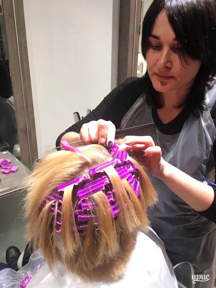 Permanente de cheveux