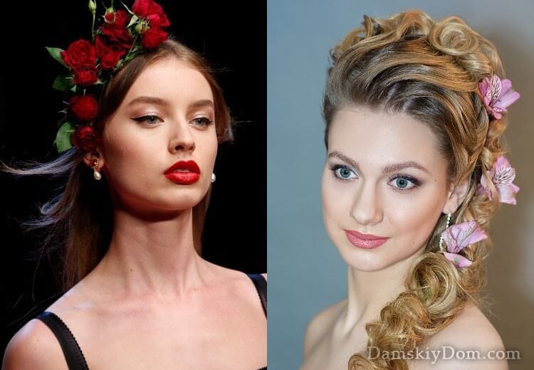 Coiffures de soirée pour cheveux mi-longs