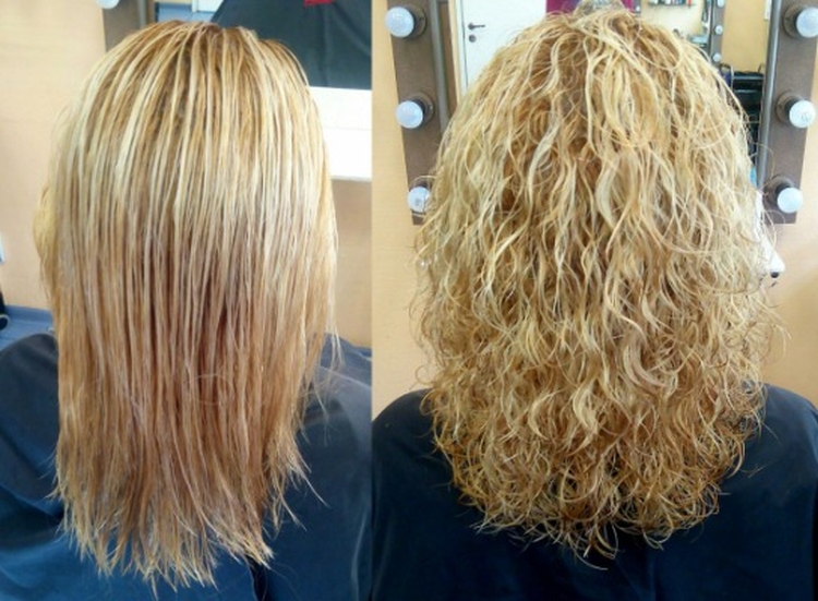 Permanente pour cheveux mi-longs