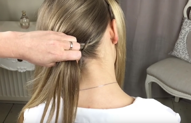 Tresse inversée comment tisser des instructions étape par étape