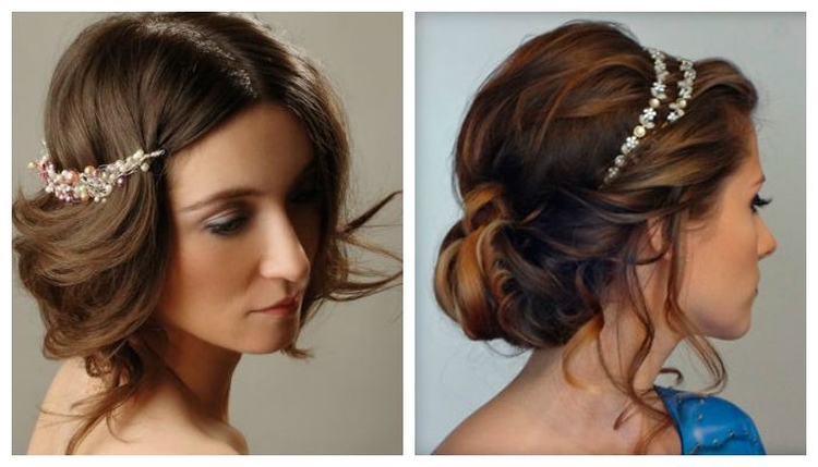 Coiffures de soirée pour cheveux mi-longs