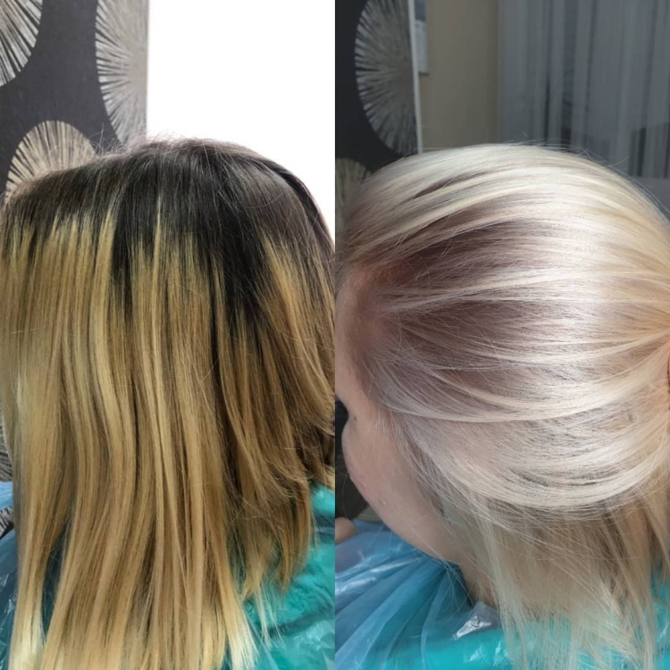 Élimine le jaunissement après coloration