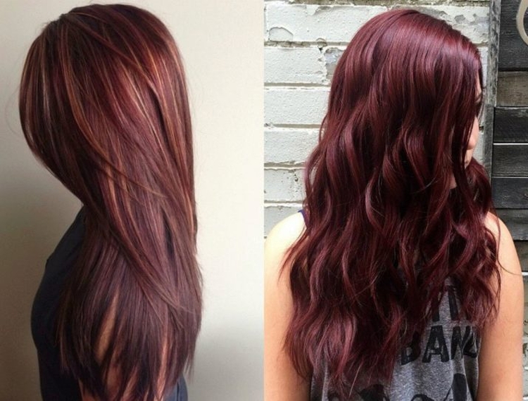 Couleur de cheveux cerise mûre