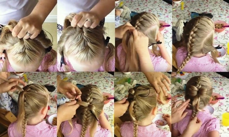 Tresses françaises pour filles avec photos étape par étape