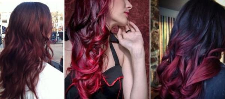 Couleur de cheveux cerise mûre