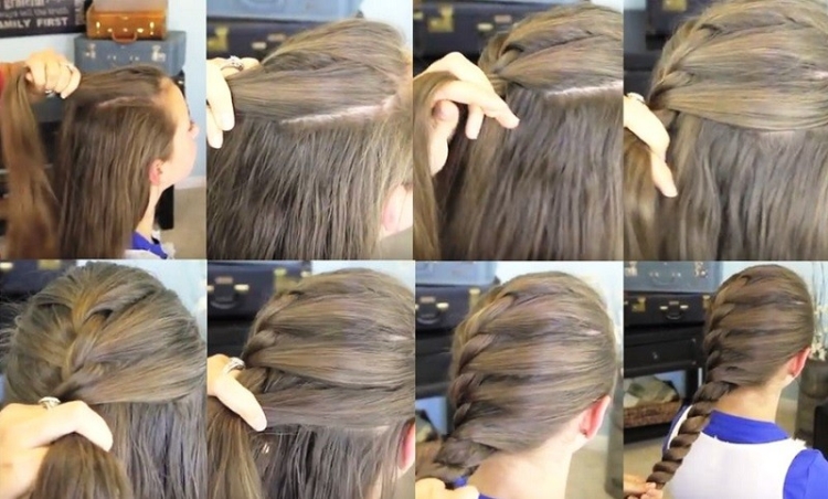 Tresses françaises pour filles avec photos étape par étape