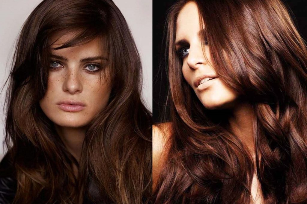 Couleur de cheveux noix d'or