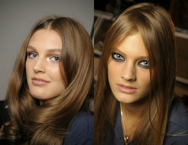 Couleur de cheveux noix d'or