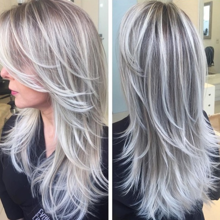 Mise en valeur des cheveux en deux couleurs