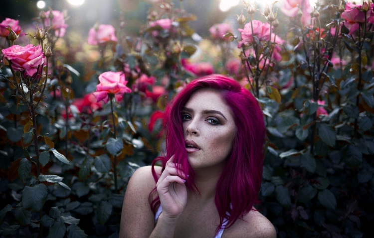 Couleur de cheveux cerise mûre