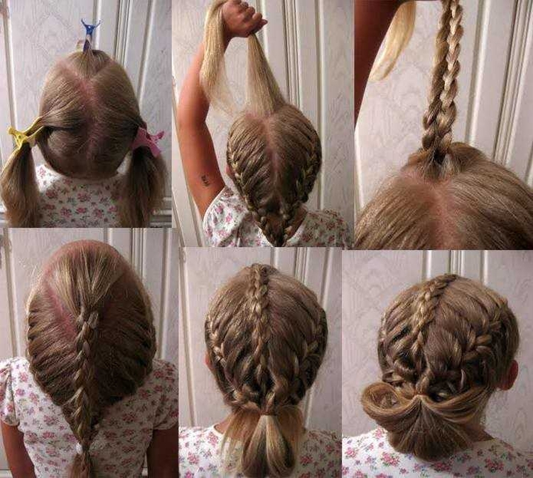 Tresses françaises pour filles avec photos étape par étape