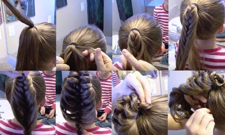 Tresses françaises pour filles avec photos étape par étape