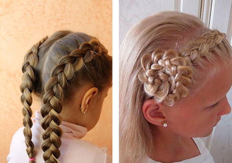 Tresses françaises pour filles avec photos étape par étape