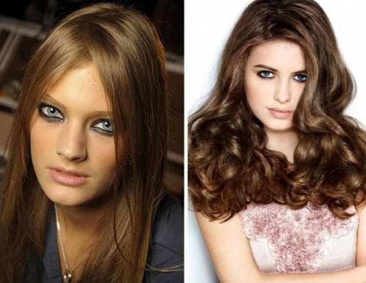 Couleur de cheveux noix d'or