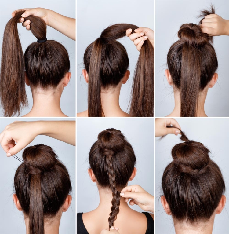 Comment faire une mèche de cheveux avec un élastique
