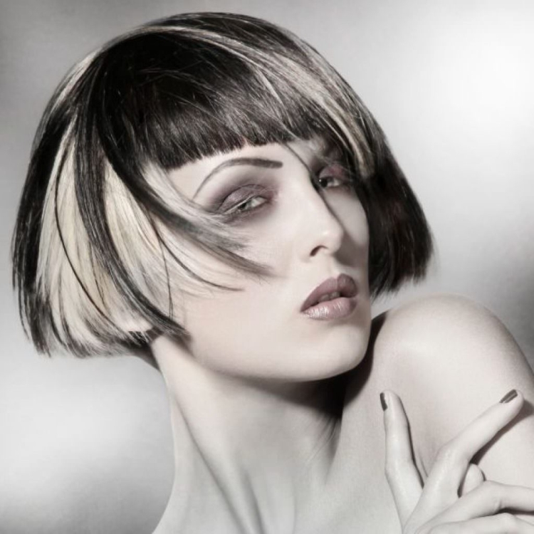 Coloration pour photo cheveux noirs courts
